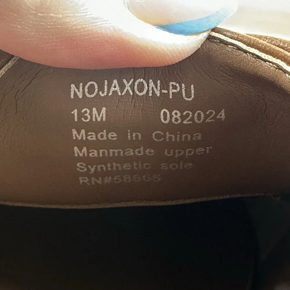 Little Kids Boys Nordstrom Jaxon Brown Faux Leather Dress Shoes Oxfords Size 13